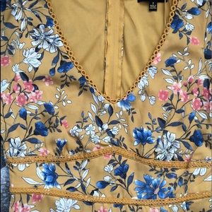 Mustard Floral dress